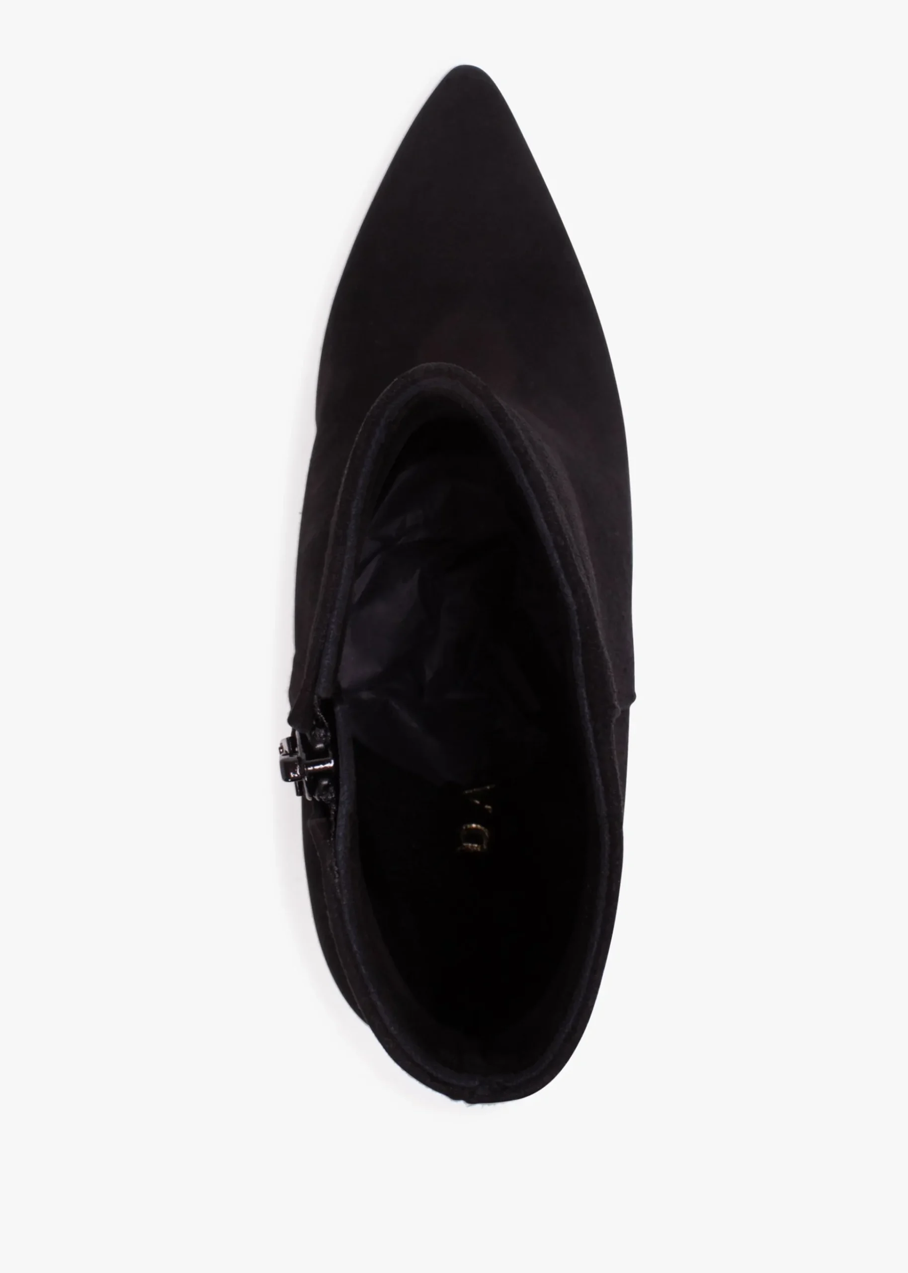 Abigail Black Suede Platform Ankle Boots