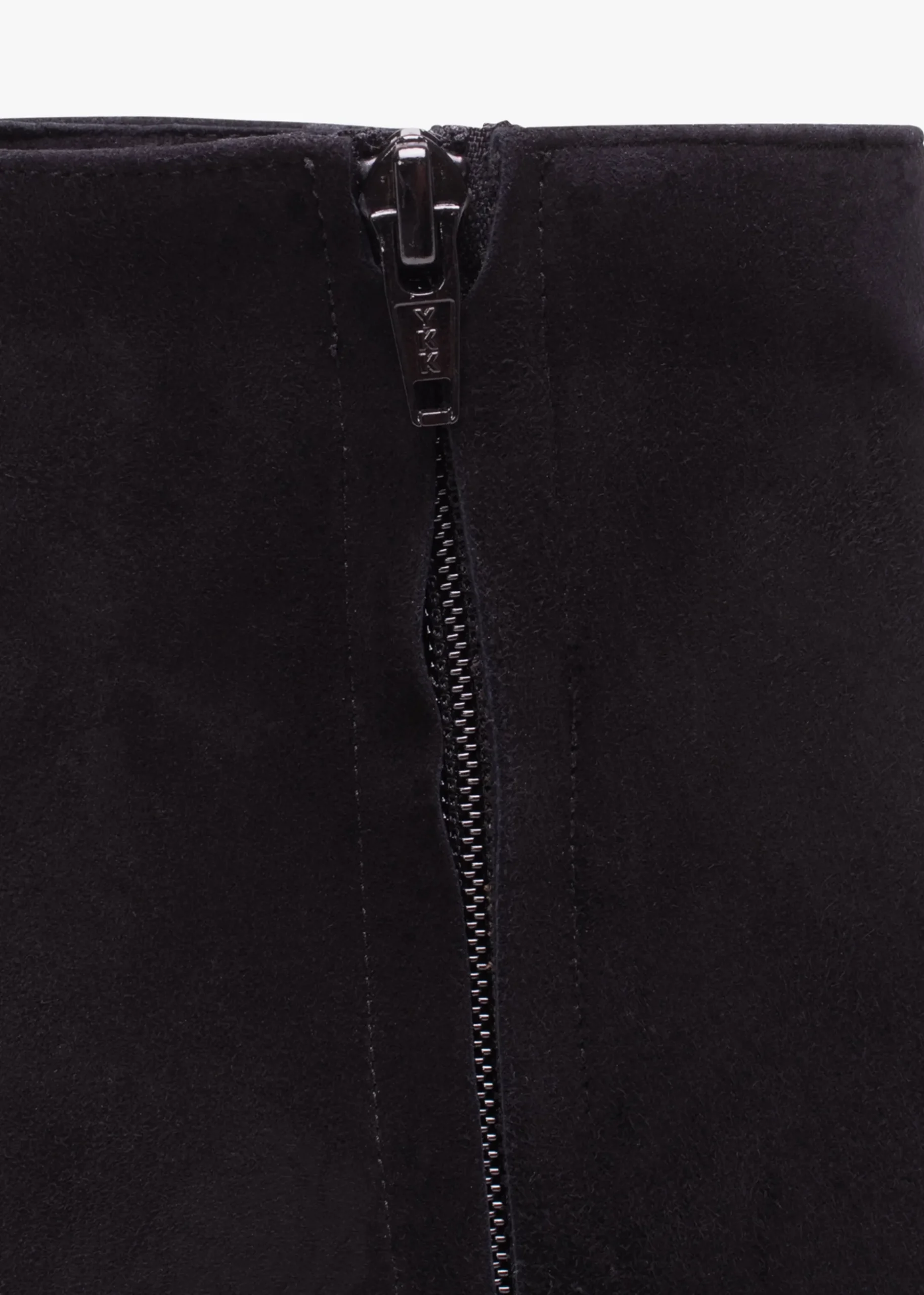 Abigail Black Suede Platform Ankle Boots