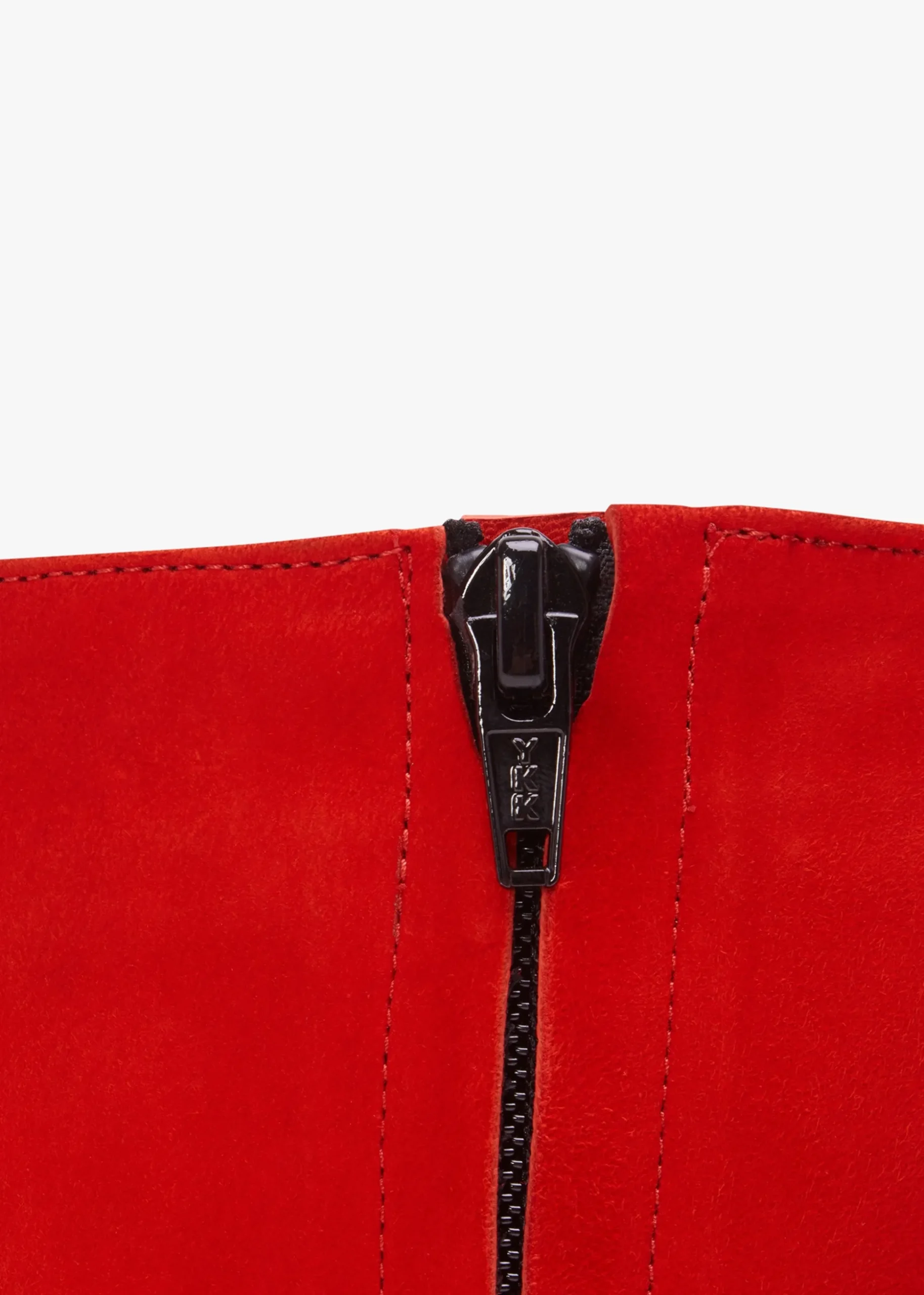 Abigail Red Suede Platform Ankle Boots