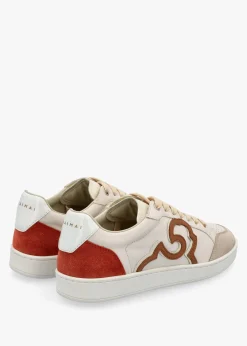 Acanto Basket Cream Leather Low Profile Trainers