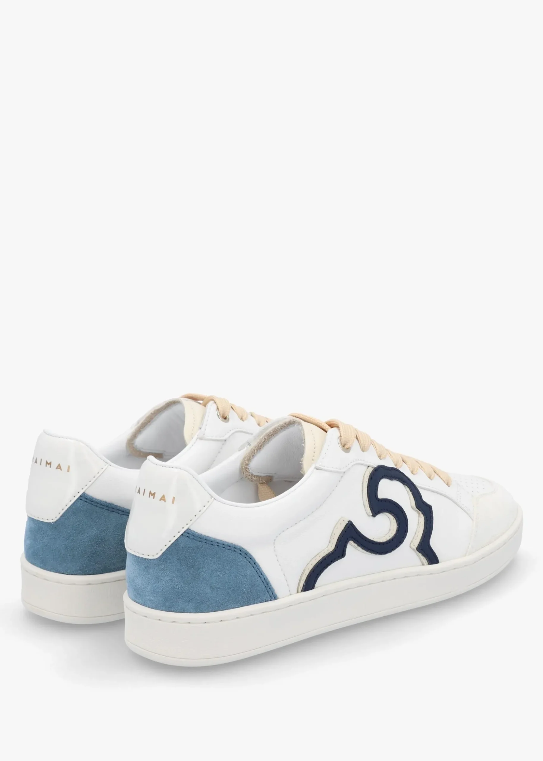 Acanto Basket White Leather Low Profile Trainers