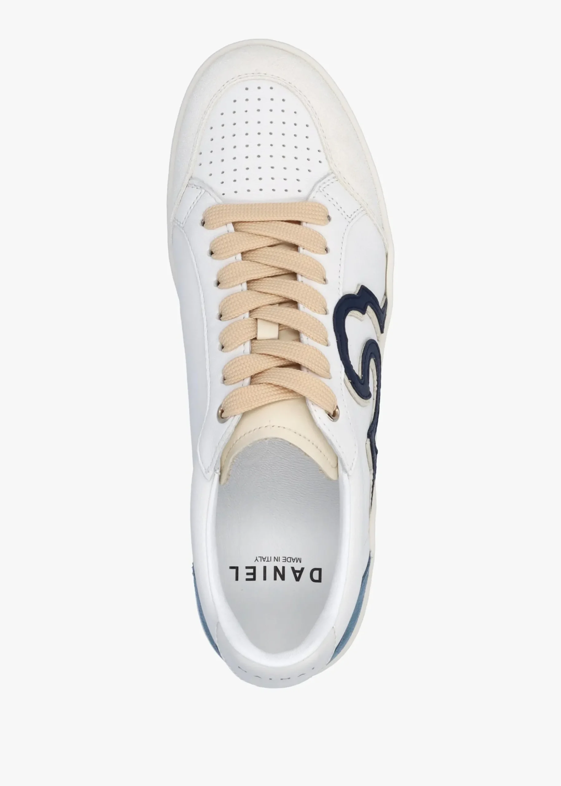 Acanto Basket White Leather Low Profile Trainers