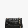 Ada Black Quilted Satchel Bag