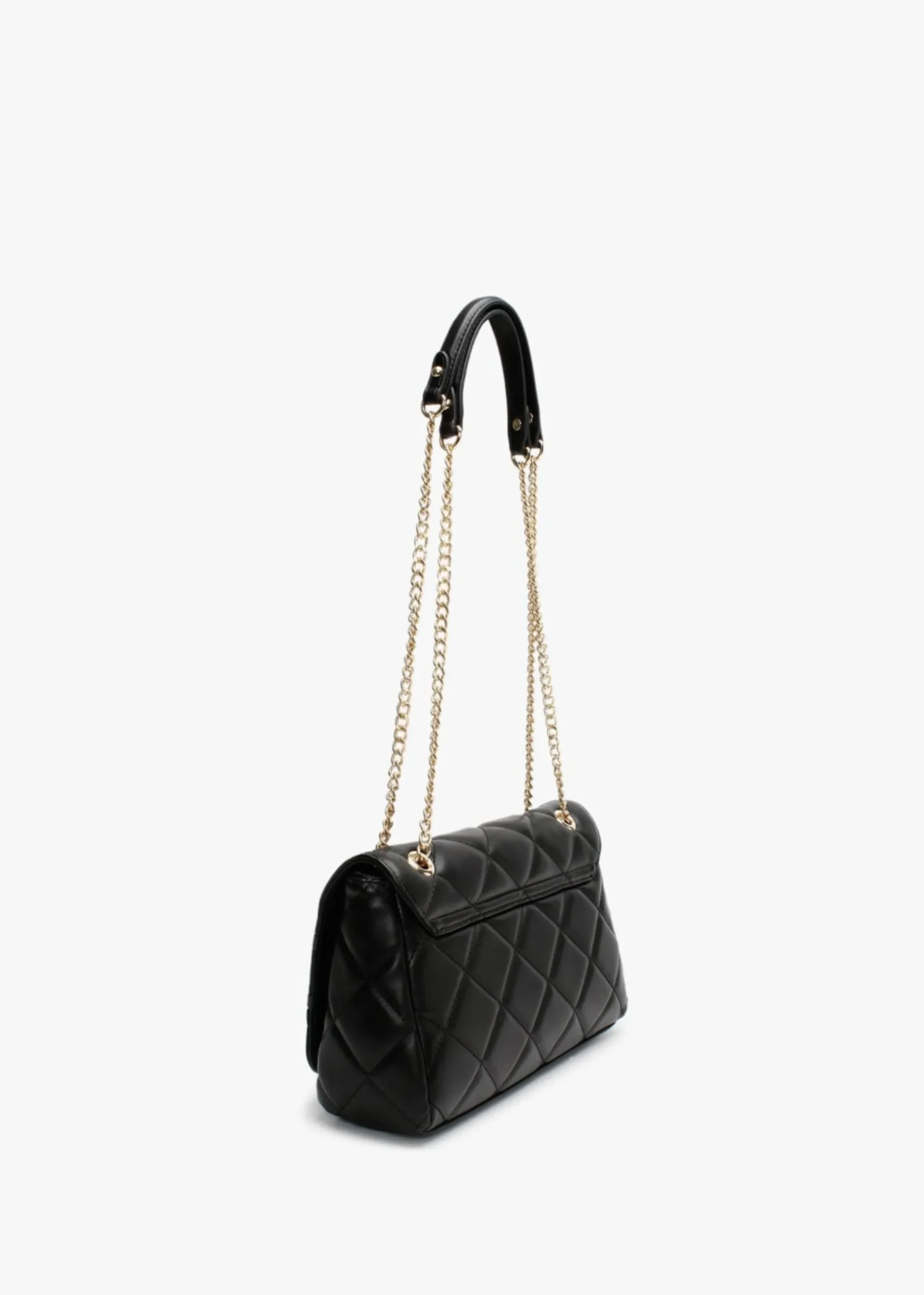 Ada Black Quilted Satchel Bag