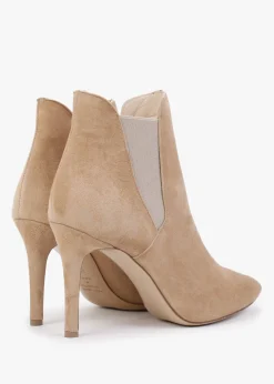 Adril Beige Suede Ankle Boots