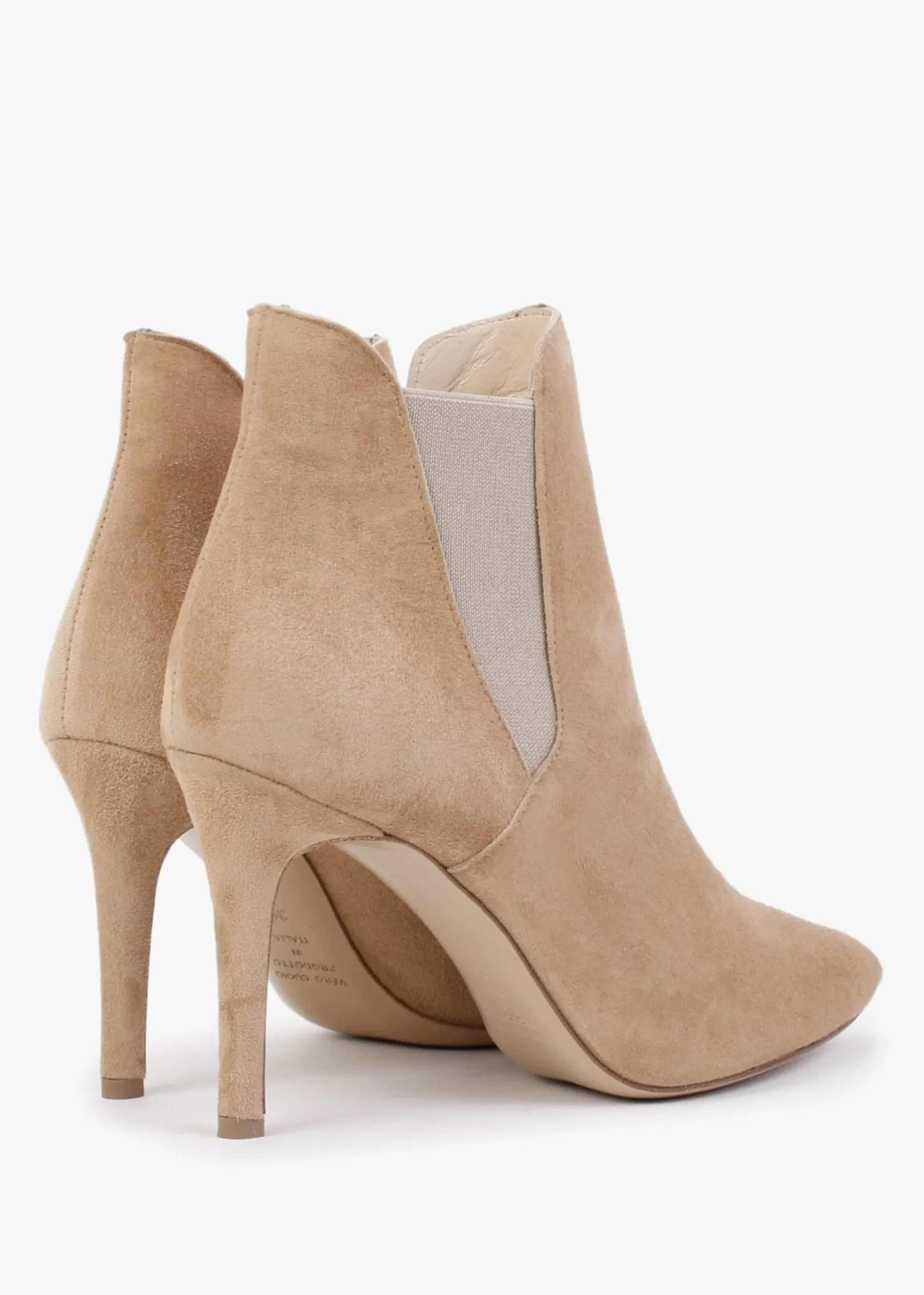 Adril Beige Suede Ankle Boots