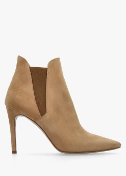 Adril Beige Suede Ankle Boots