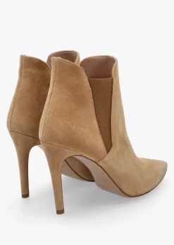 Adril Beige Suede Ankle Boots