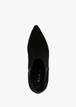Adril Black Suede Ankle Boots