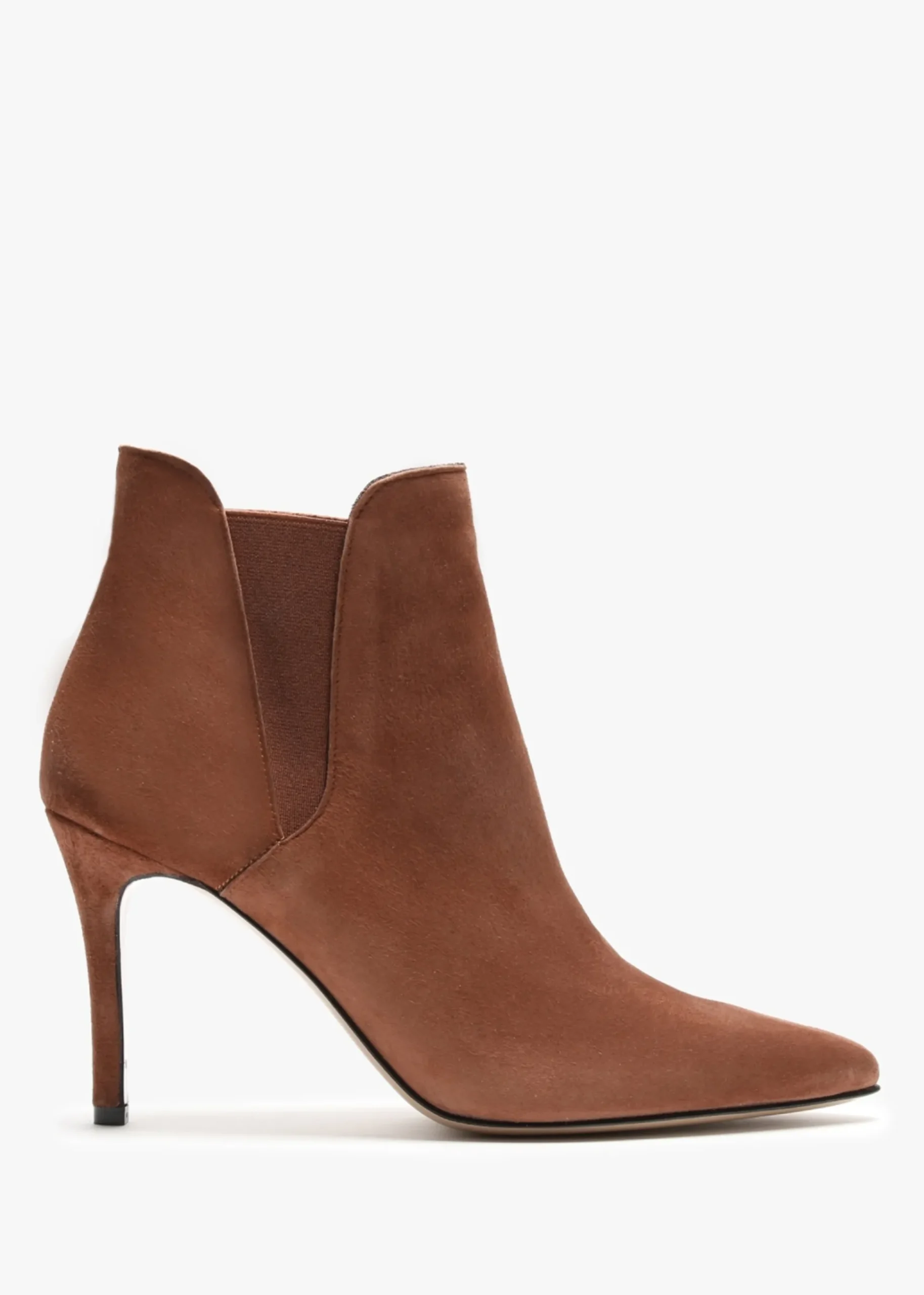 Adril Tan Suede Ankle Boots