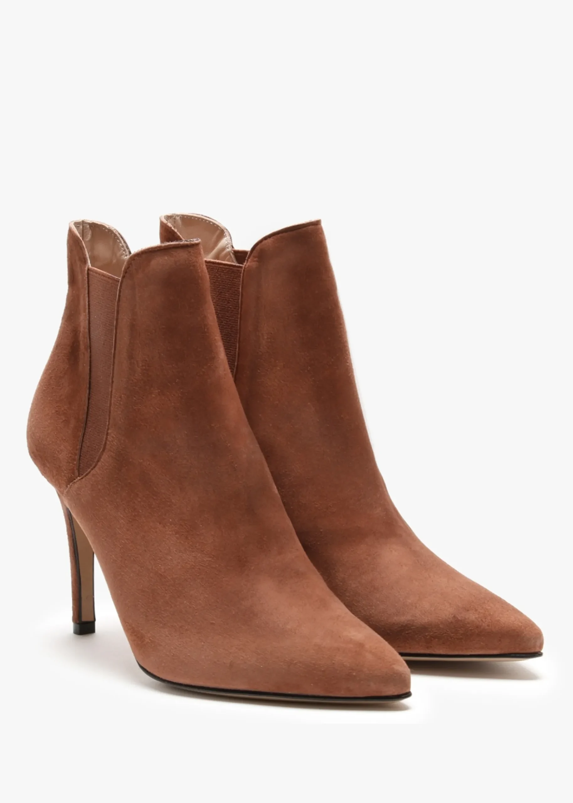 Adril Tan Suede Ankle Boots