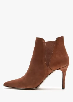 Adril Tan Suede Ankle Boots