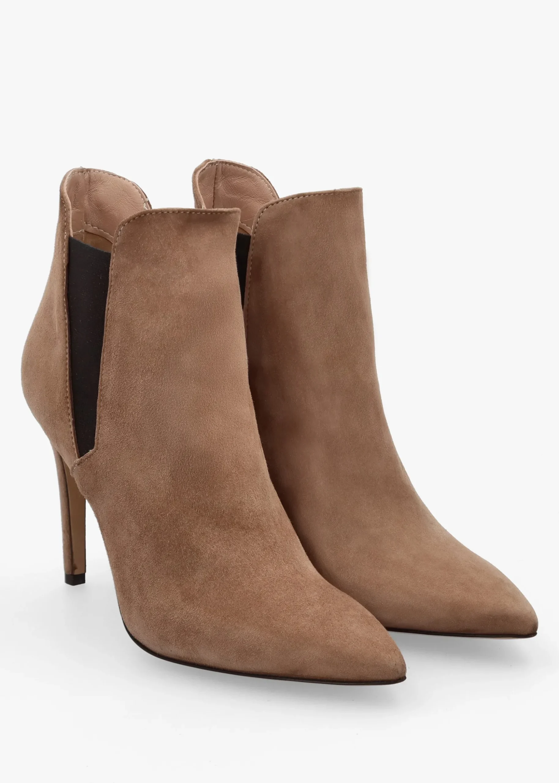Adril Taupe Suede Ankle Boots