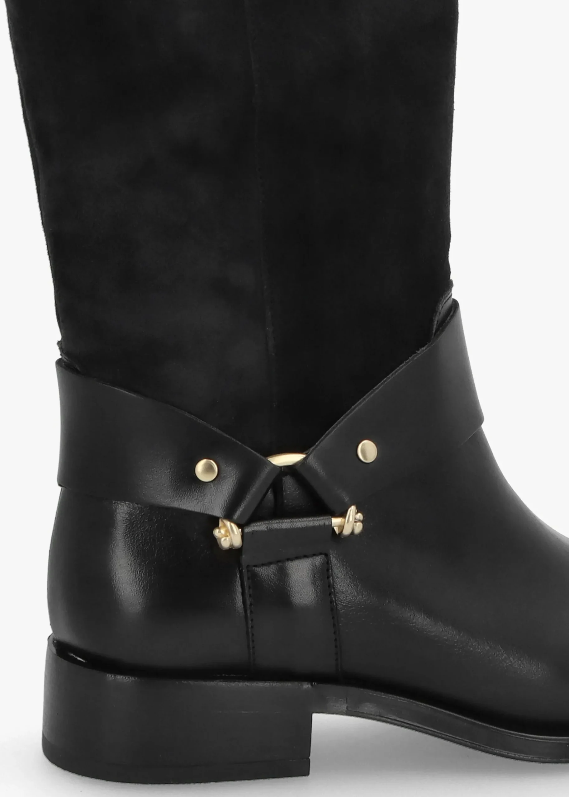 Affix Black Leather & Suede Calf Boots