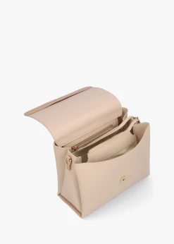 Alexia Ecru Logo Strap Satchel Bag