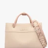 Alexia Ecru Logo Strap Tote Bag