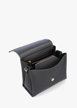 Alexia Nero Logo Strap Satchel Bag