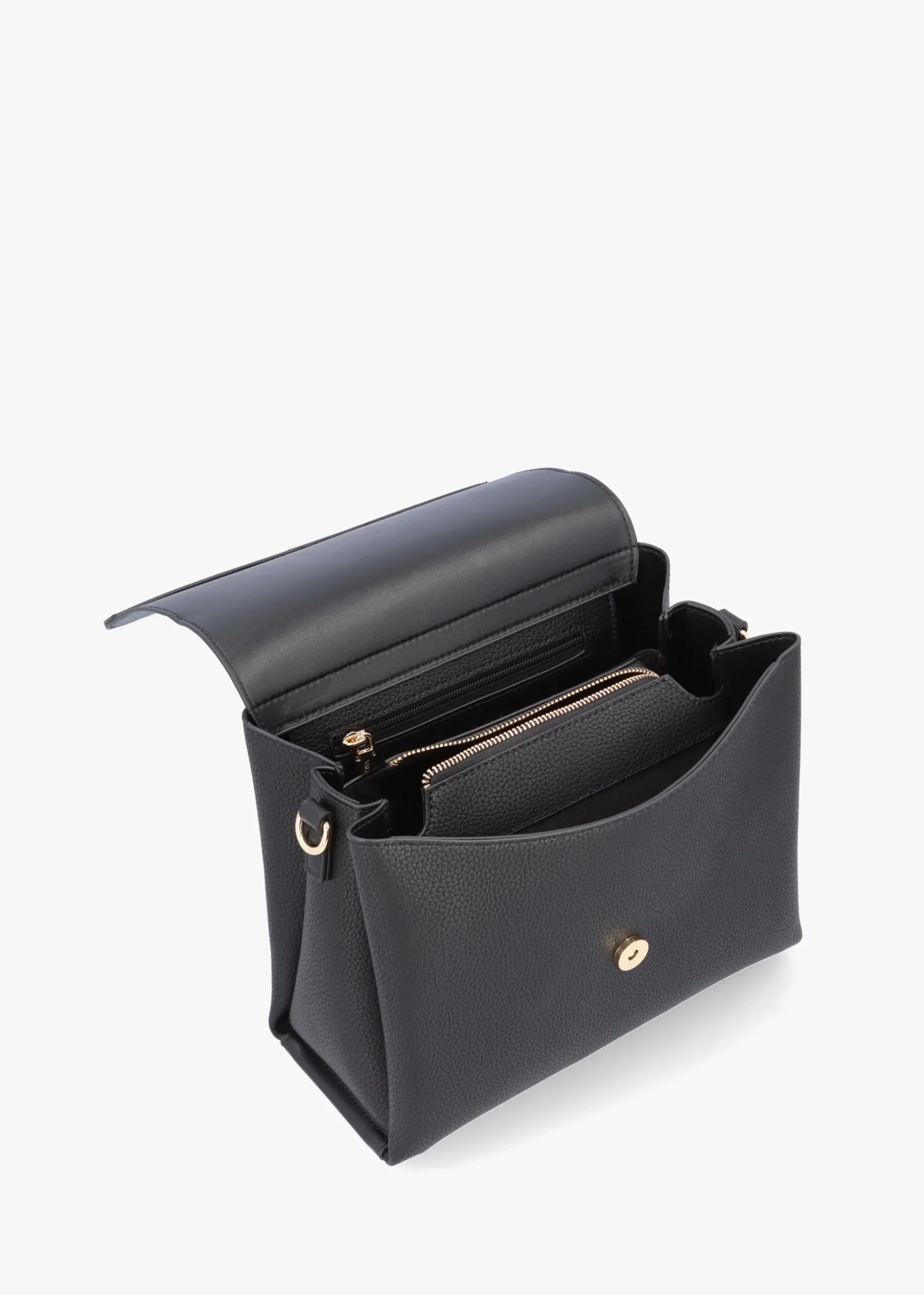 Alexia Nero Logo Strap Satchel Bag