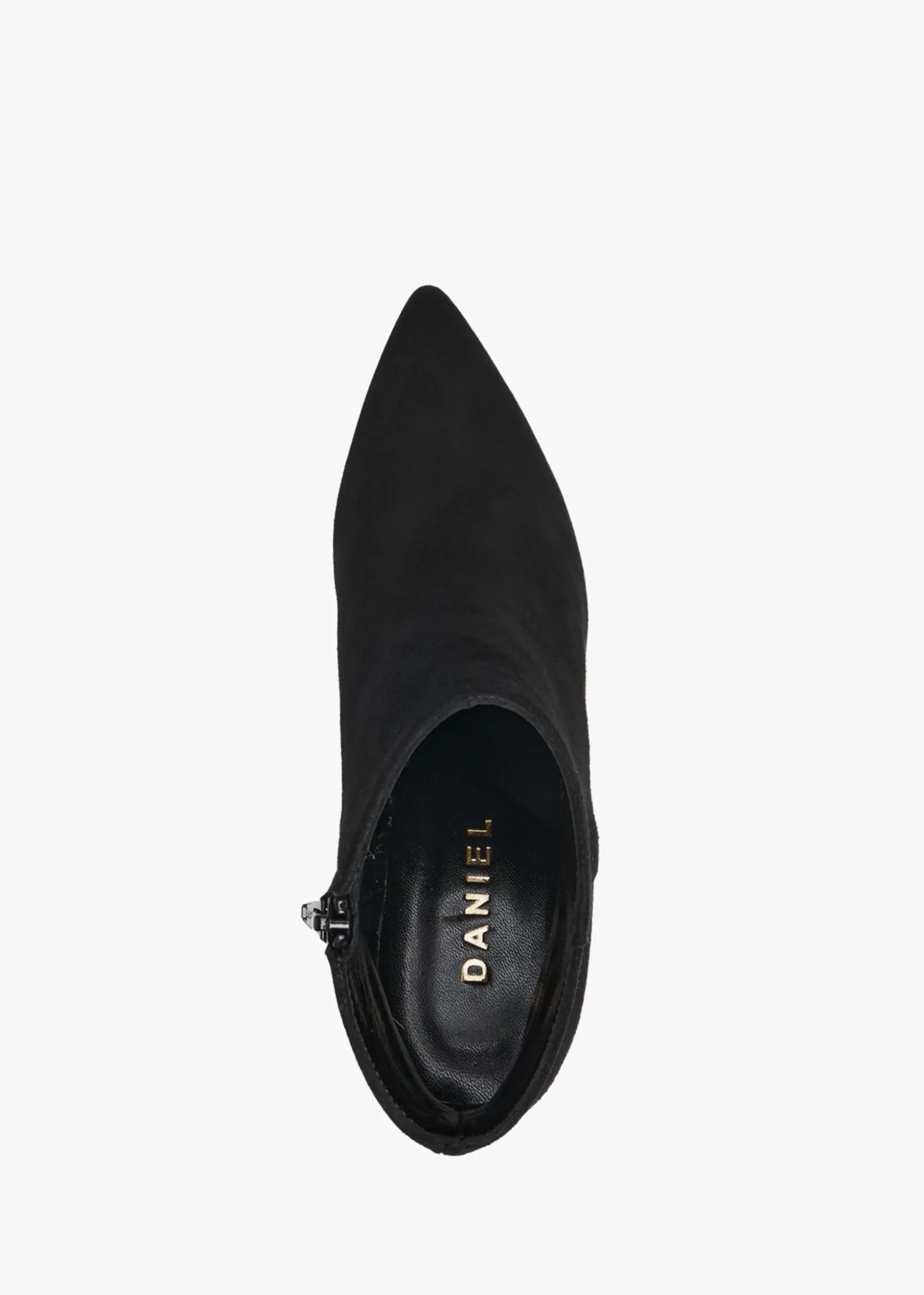 Alia Black Suede Block Heel Ankle Boots