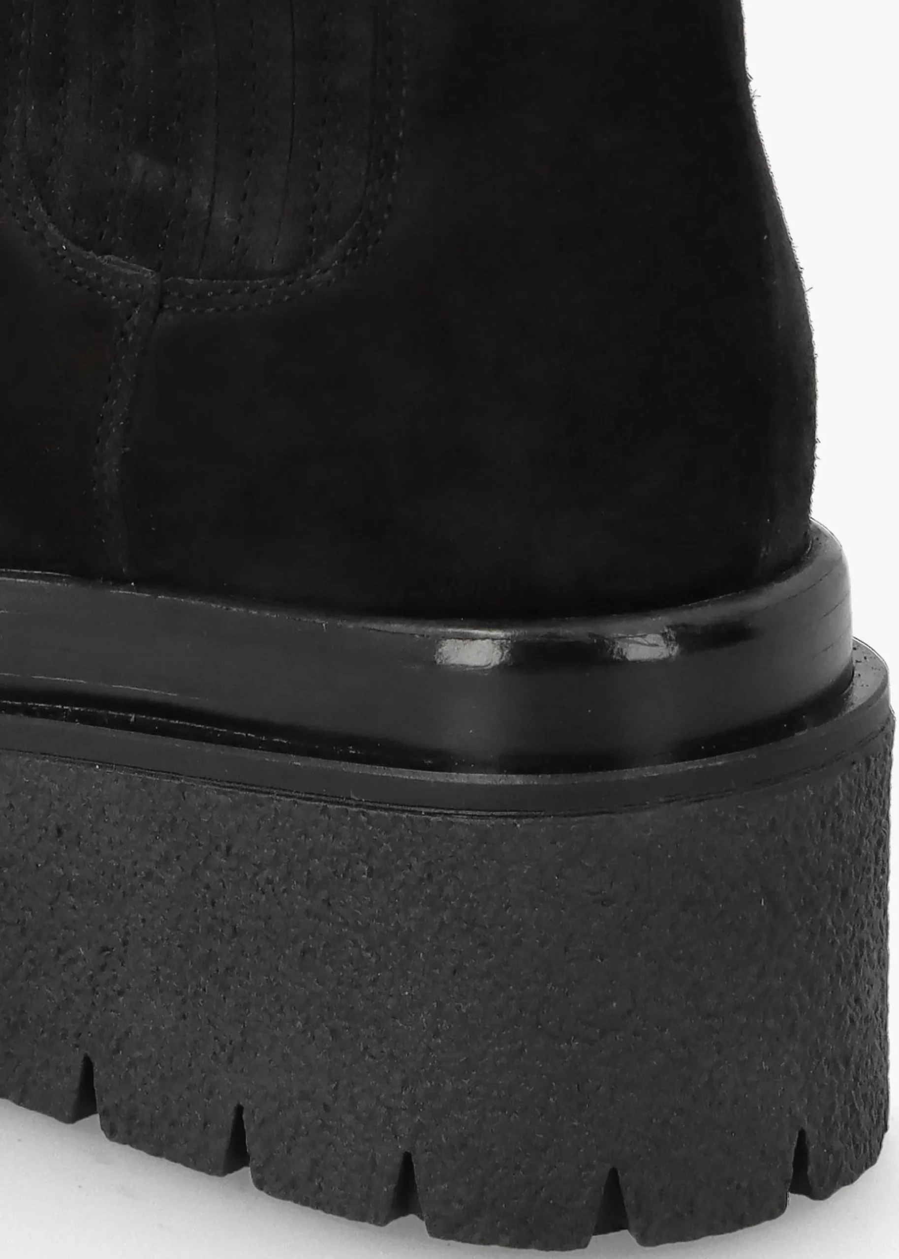 Alpie Black Suede Crepe Sole Chelsea Boots