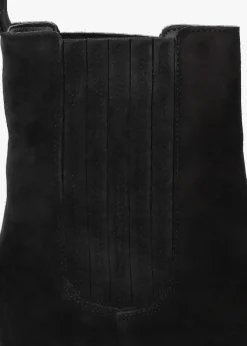 Alpie Black Suede Crepe Sole Chelsea Boots