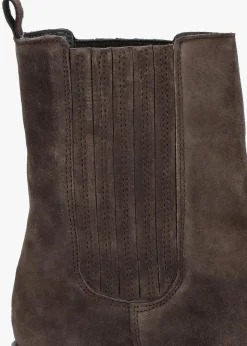 Alpie Brown Suede Crepe Sole Chelsea Boots