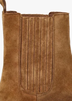 Alpie Tan Suede Crepe Sole Chelsea Boots