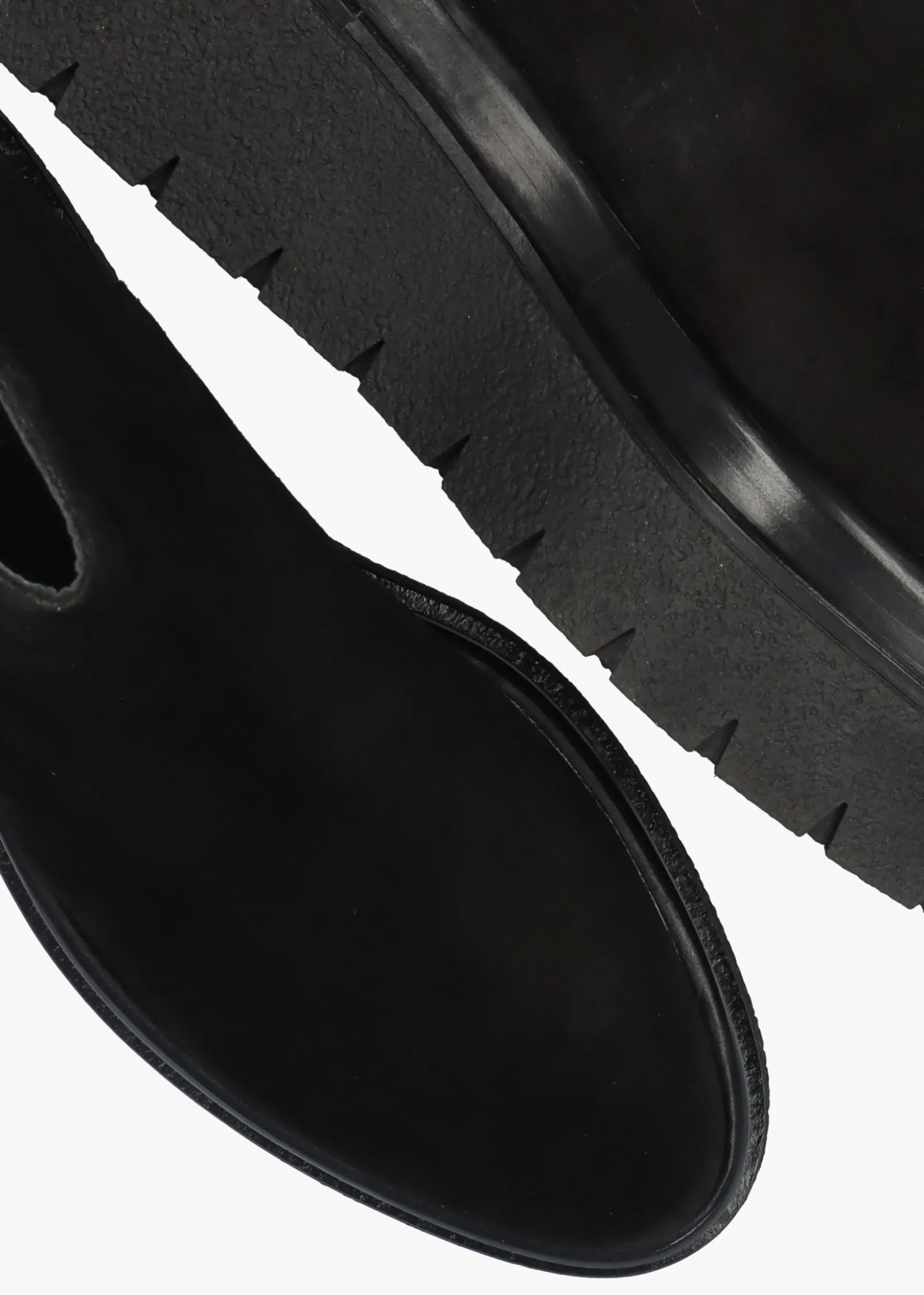 Alpine Black Suede Tall Chelsea Boots