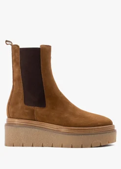 Alpine Tan Suede Tall Chelsea Boots