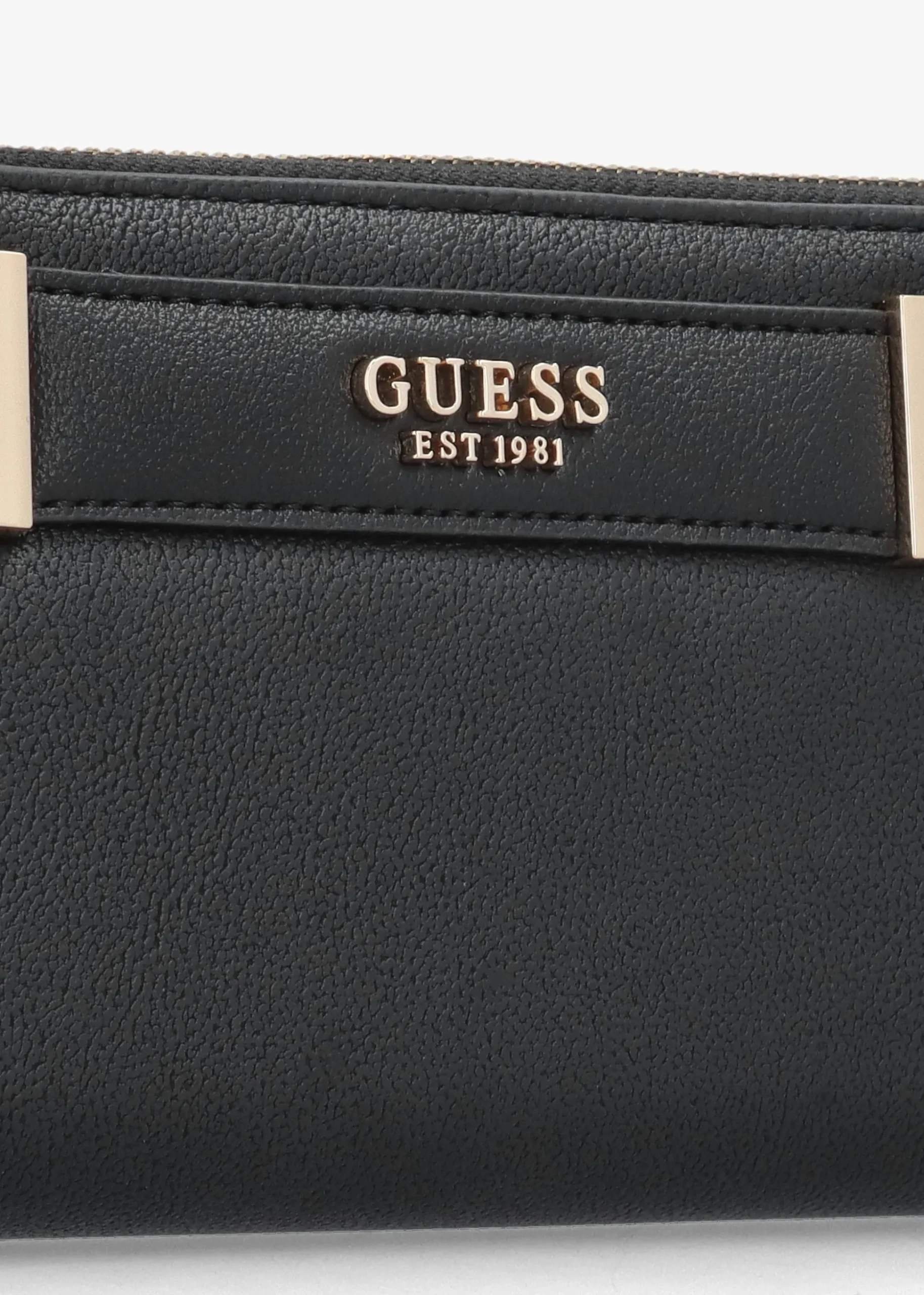 Anadela Large Black Zip Around Wallet