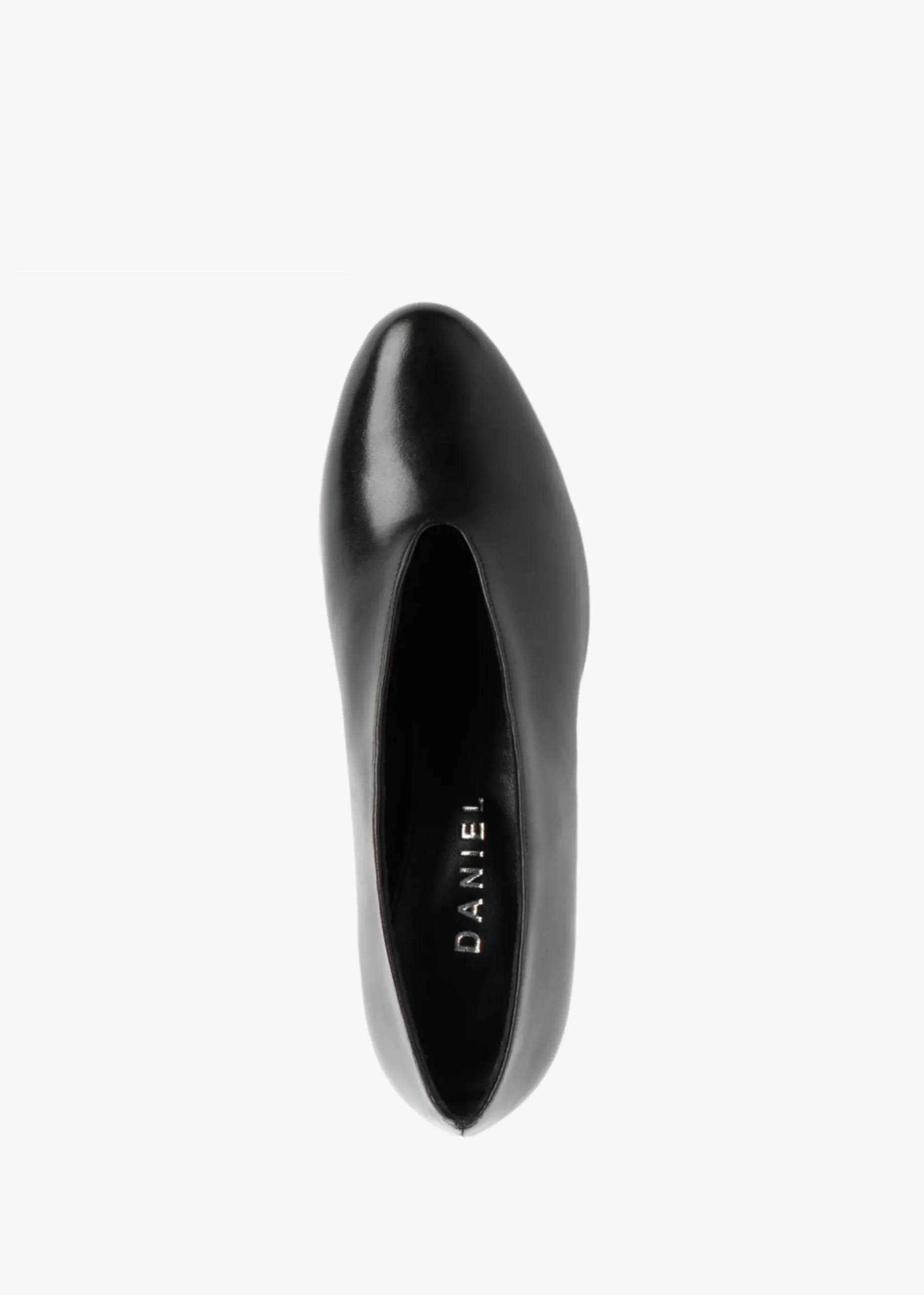 Aneso Black Leather V Front Court Shoes