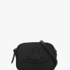Anna Injected Orb Black Smooth Leather Camera Bag