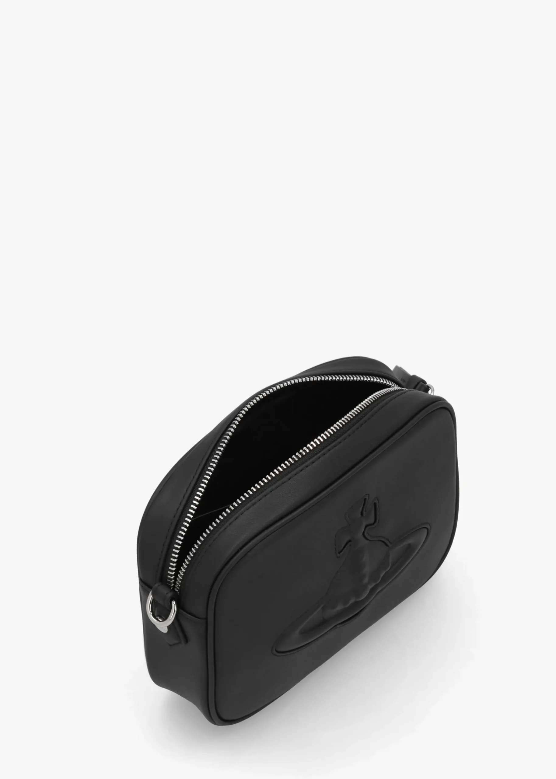 Anna Injected Orb Black Smooth Leather Camera Bag