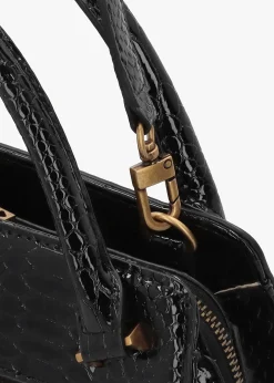 Annita Black Girlfriend Satchel Bag