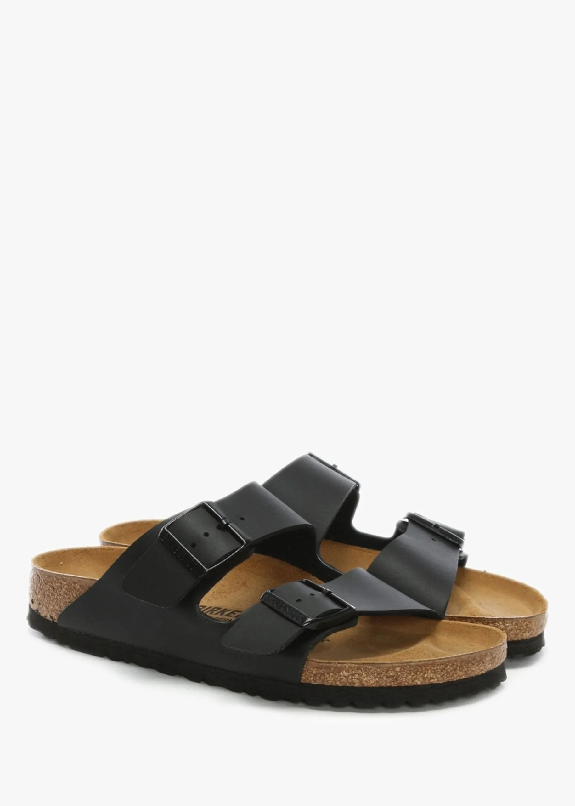 Arizona Birko-Flor Black Two Bar Mules
