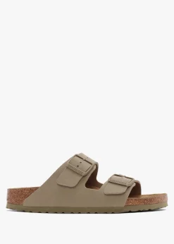 Arizona Birko-Flor Faded Khaki Two Bar Mules