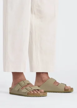 Arizona Birko-Flor Faded Khaki Two Bar Mules