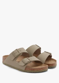 Arizona Birko-Flor Faded Khaki Two Bar Mules