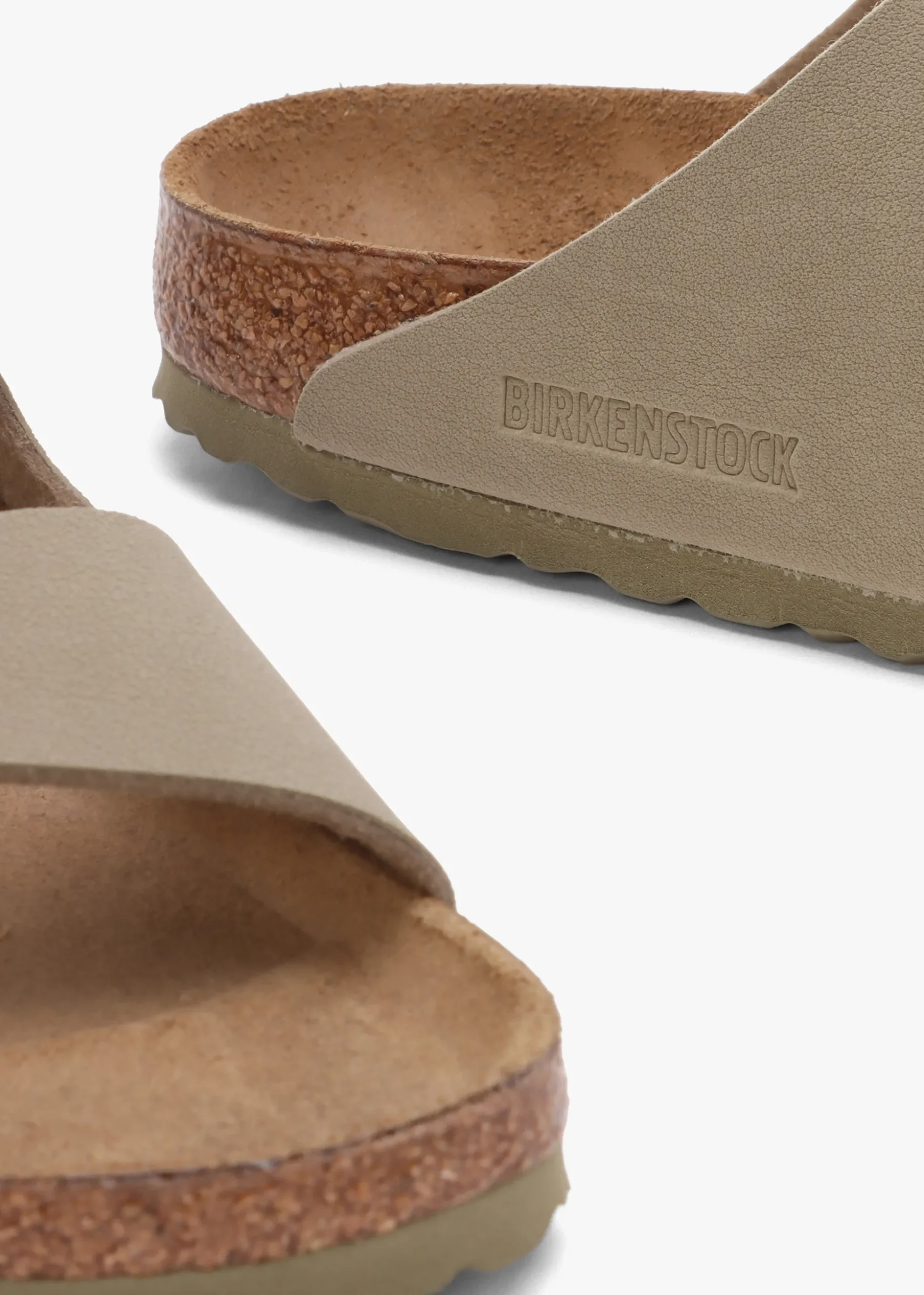 Arizona Birko-Flor Faded Khaki Two Bar Mules