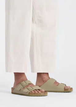 Arizona Birko-Flor Faded Khaki Two Bar Mules