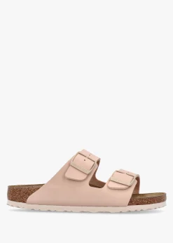 Arizona Birko-Flor New Beige Two Bar Mules