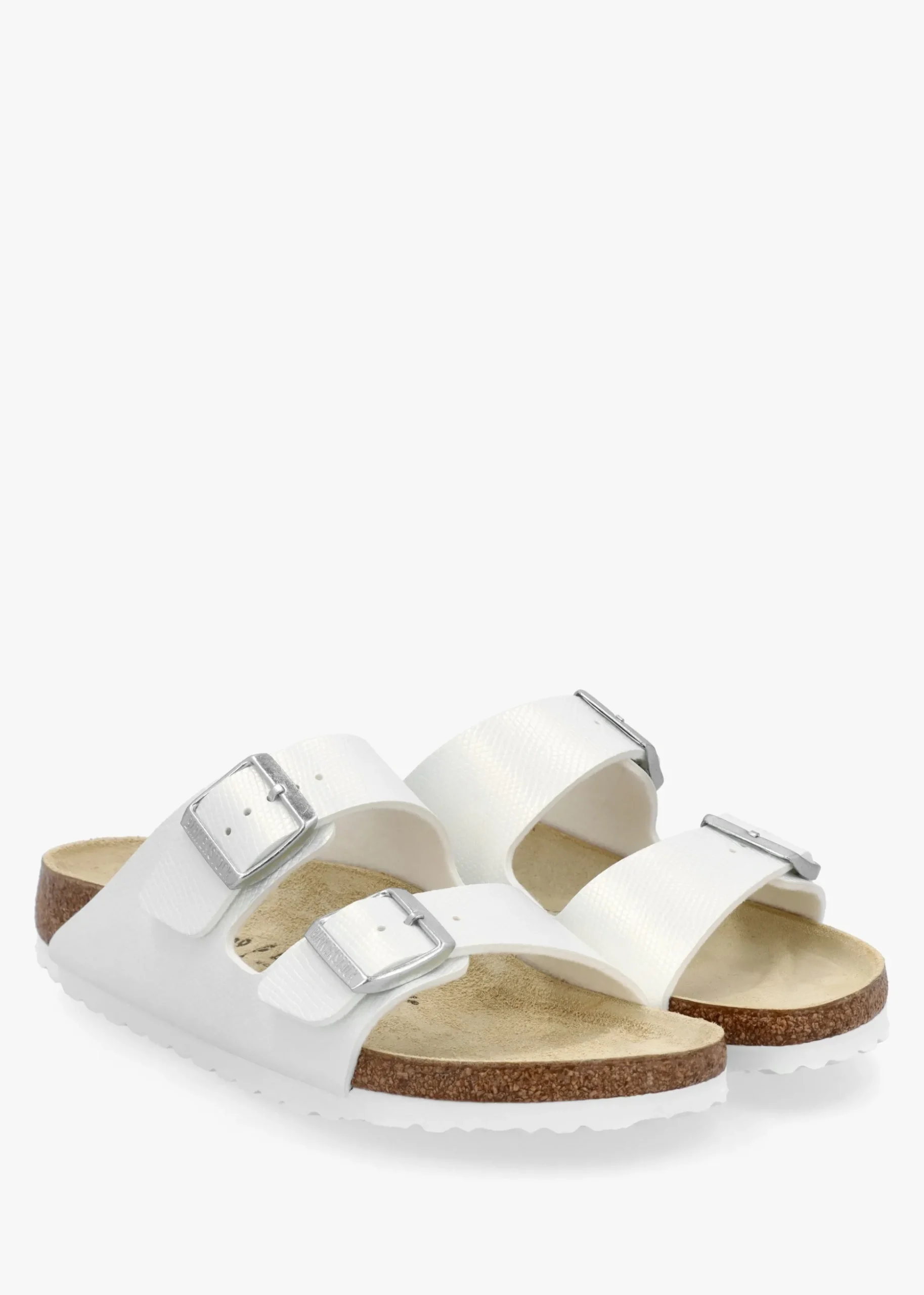 Arizona Birko-Flor Shiny Lizard White Two Bar Mules