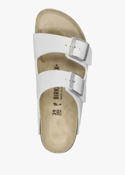 Arizona Birko-Flor Shiny Lizard White Two Bar Mules