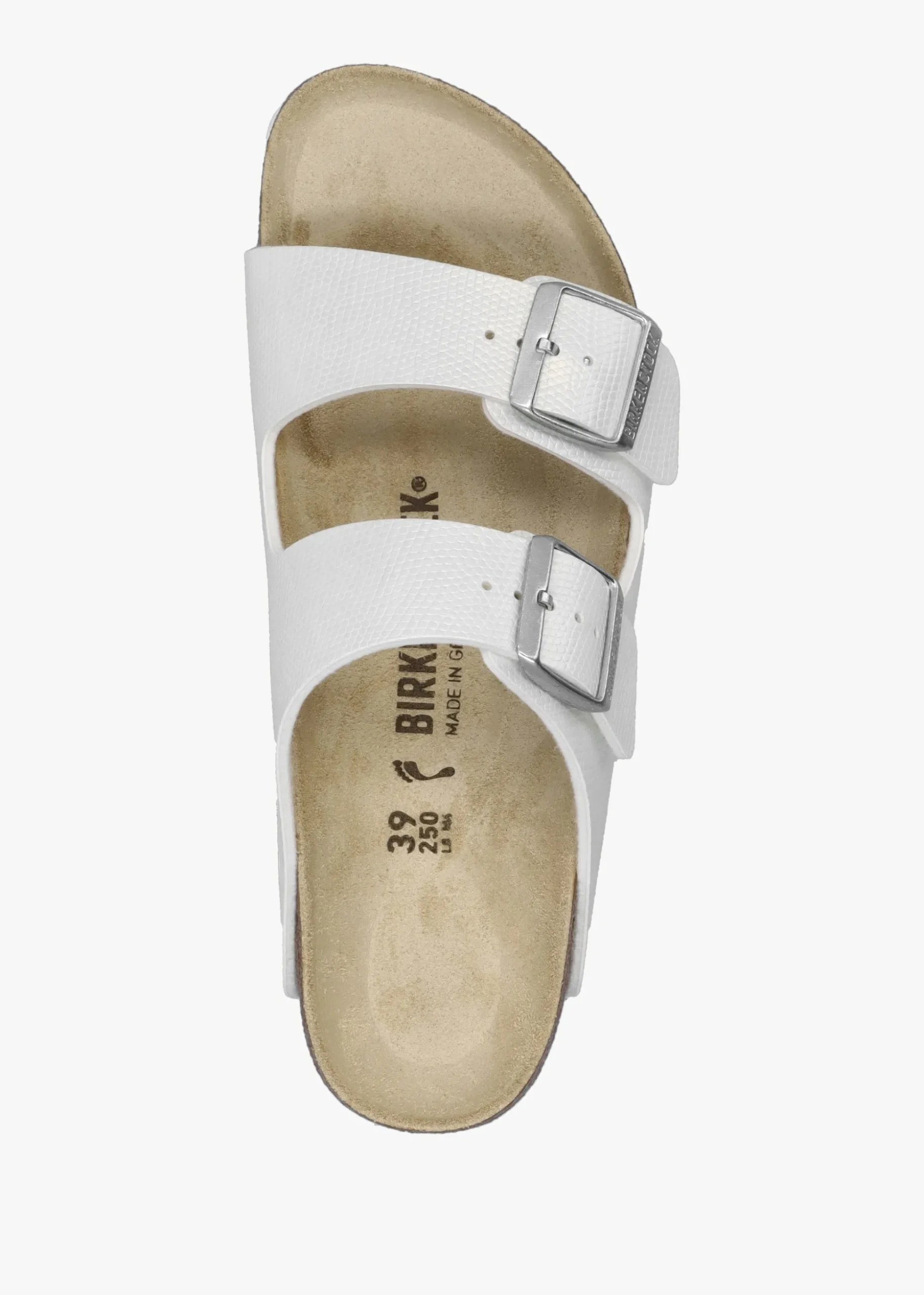Arizona Birko-Flor Shiny Lizard White Two Bar Mules