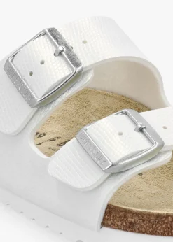 Arizona Birko-Flor Shiny Lizard White Two Bar Mules
