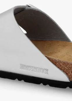 Arizona Birko-Flor Silver Two Bar Mules