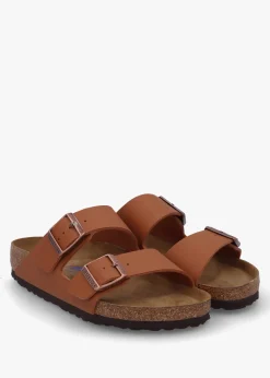 Arizona Birko-Flor Soft Footbed Ginger Brown Two Bar Mules