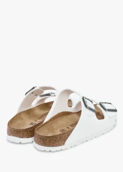 Arizona Birko-Flor White Two Bar Mules