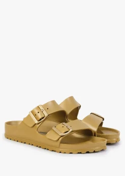 Arizona EVA Glamour Gold Two Bar Mules
