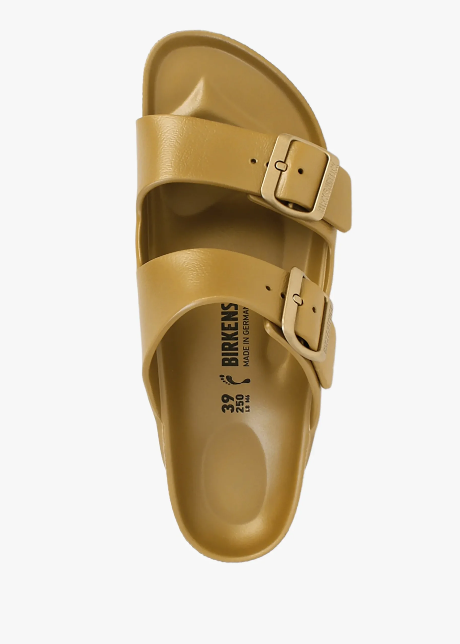 Arizona EVA Glamour Gold Two Bar Mules